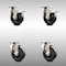 Service Caster 4 Inch 316SS Hard Rubber Wheel Swivel Top Plate Caster Lock Brakes SCC, 2PK SCC-SS316TTL20S414-HRS-2-S-2 - alternate 1